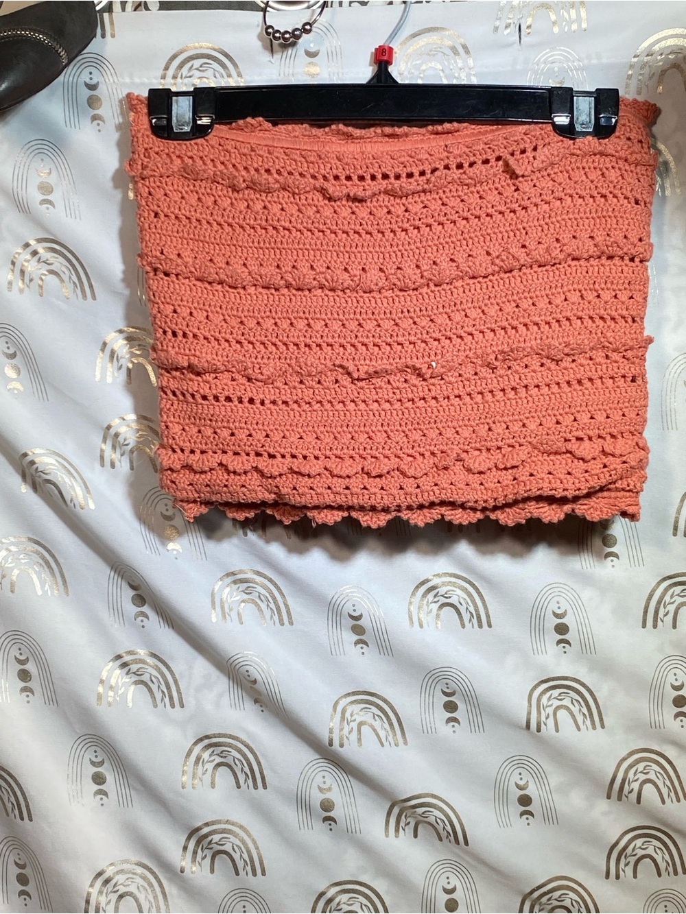 Forever 21 Coral Crochet Mini Skirt - Picture 9 of 9